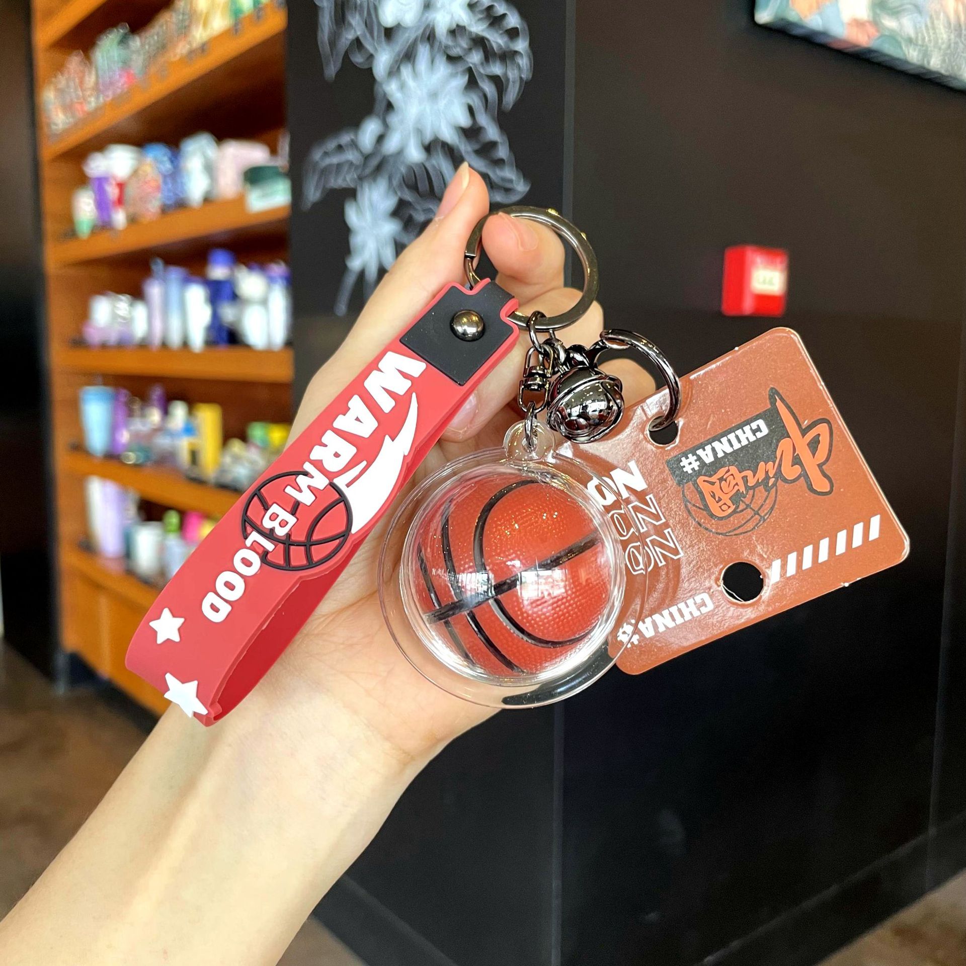 亚克力街头篮球钥匙扣潮流男生配饰时尚书包挂件萌趣礼物礼品批发